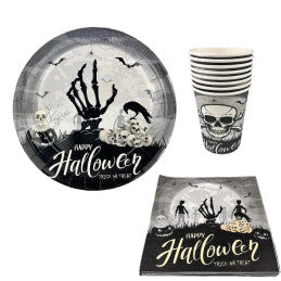 12 Lots de 10 Assiettes 23 cm Happy Halloween