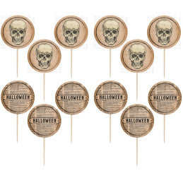 Carton de 144 cake toppers 3D Halloween « Poison-Potion »