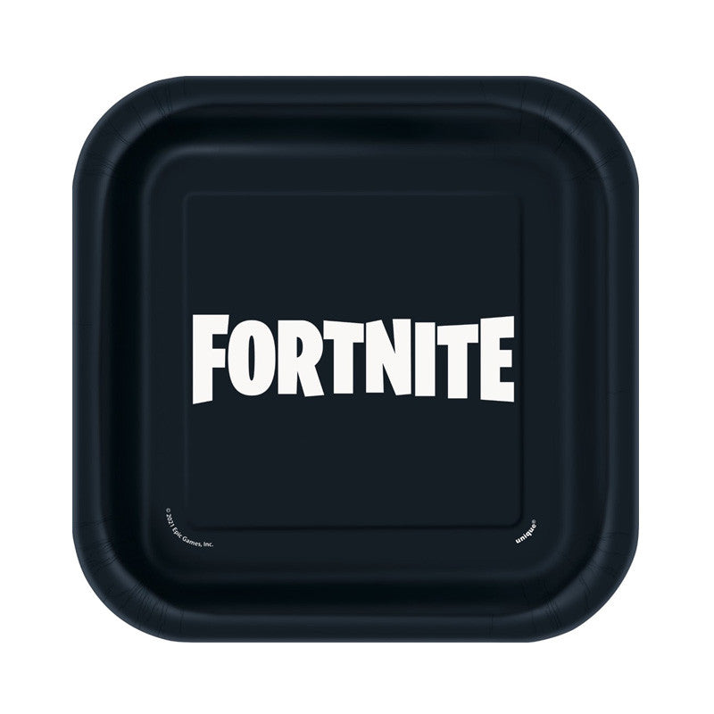 12 Lots de 8 Assiettes 18 cm Fortnite
