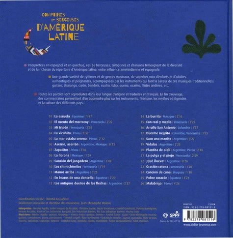 Comptines et berceuses d’Amérique latine – Livre avec CD audio
