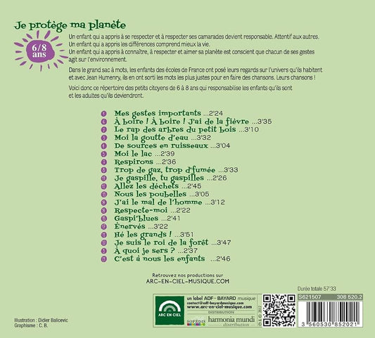 CD - Je protège ma planète 6 / 8 ans