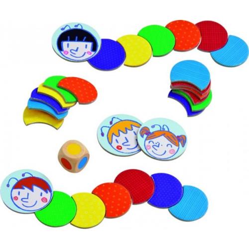 Chenilles arc-en-ciel – Jeu de couleurs dès 3 ans – HABA