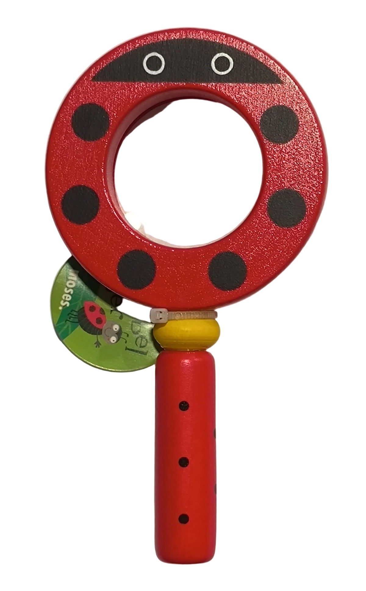 Loupe enfant coccinelle avec manche en bois – Moses