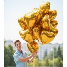 Ballon foil coeur 40 cm OR