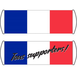 12 Bannière Roll Up Supporter France 24x70 cm Recto Verso - Coupe du Monde | FANZONE