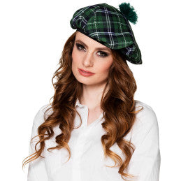 Béret Écossais Tartan vert