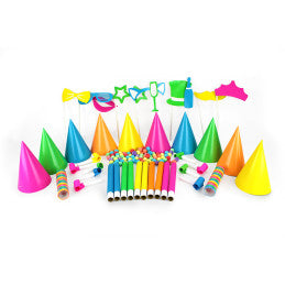 Boîte Cotillons 10 Personnes FLUO