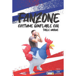 Costume gonflable Coq France taille unique