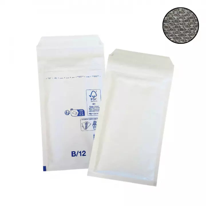 Enveloppe bulle Eco B/2 blanc 140x225mm - Carton de 100