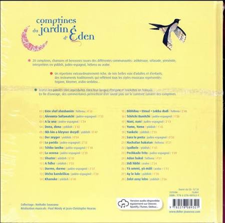 Comptines du jardin d’Eden – Livre avec CD audio
