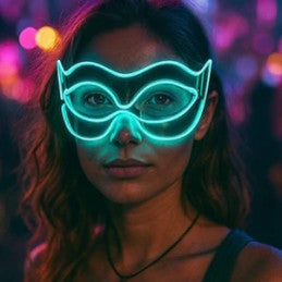 Masque Super Héros LED 6 coloris assortis - Par 6