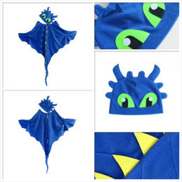 Lot de 6 / Cape + Chapeau Funny Dino - 2 Coloris Assortis