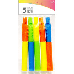 Set de 5 flûtes assorties 10cm