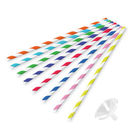 10 tiges à ballon 40 cm carton avec coupelle plastique
