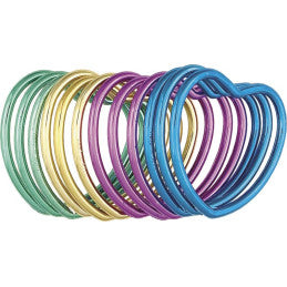 Bracelets brillants forme de cœur - Lot de 12