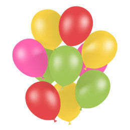20 Ballons FLUO assortis 26 cm