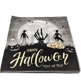 Carton de  12 paquets de 20 serviettes en papier 33 cm HAPPY HALLOWEEN – CDA