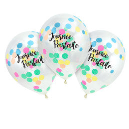 18 Ballons Confettis "Journée Parfaite" 30 cm