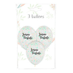 18 Ballons Confettis "Journée Parfaite" 30 cm