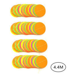 4 Guirlandes DOTS FLUO NEON UV 4.4 m - Par 6