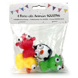 48 Porte-clés Animal Squizing