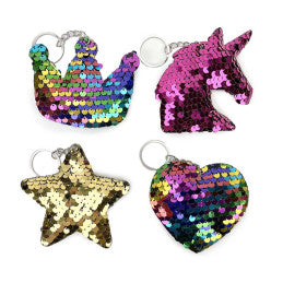 48 Porte-clés Sequins Rainbow