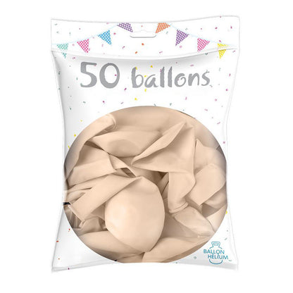 50 Ballons Latex 30 cm - Qualité Hélium 100% Biodégradable