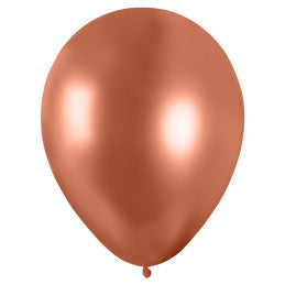 50 Ballons latex Métal Nacré Rose Gold 30 cm - Par 3