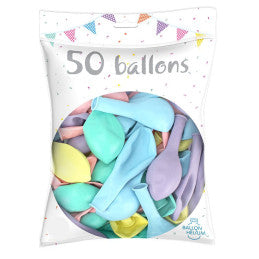50 Ballons Latex 30 cm - Qualité Hélium 100% Biodégradable