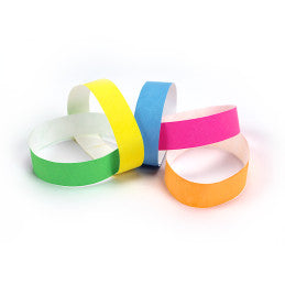 Bracelets Identification 5 Couleurs Papier Indéchirable