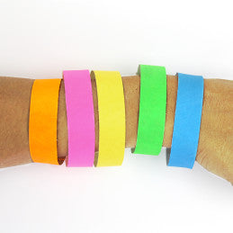 Bracelets Identification 5 Couleurs Papier Indéchirable