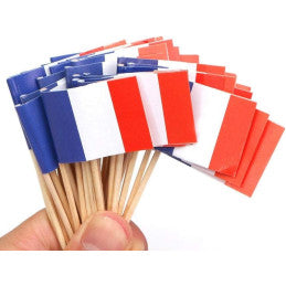 50 Piques Cocktail Drapeau France