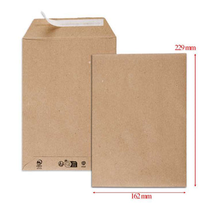 Enveloppes Kraft C5 162x229mm - Carton de 500