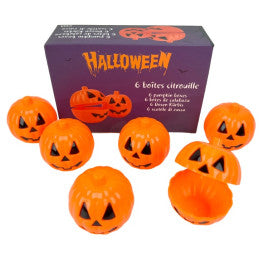 Boîte de 6 Citrouilles Décoratives 6x6 cm