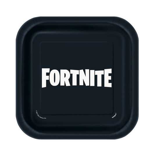 12 Lots de 8 Assiettes 18 cm Fortnite