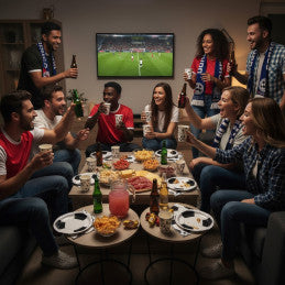 12 Lots de 8 Assiettes 23 cm Football