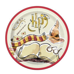 8 Assiettes 23cm Harry Potter - Carton de 12 set - Unique