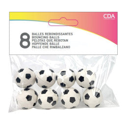 8 Balles Rebondissantes Football 2.5 cm