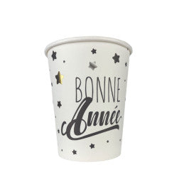 8 Gobelets 25 cl Carton Bonne Année