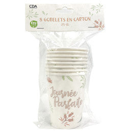 Carton de 12 x 8 Gobelets 25 cl carton Journée Parfaite