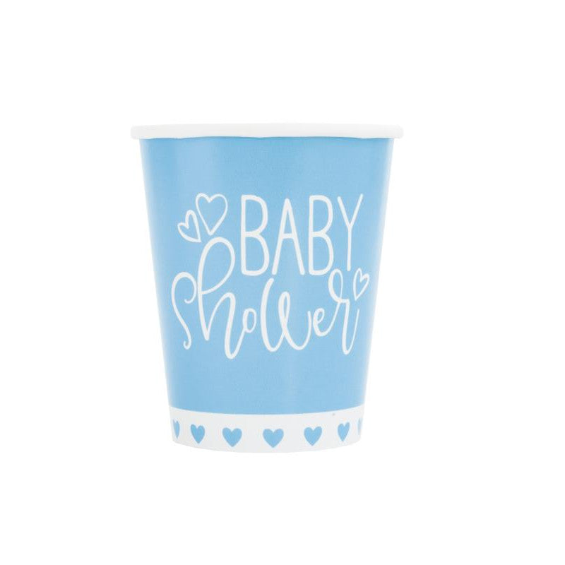 8 Gobelets bleus 27 cl - Baby Shower - Par 24 Roses ou bleus