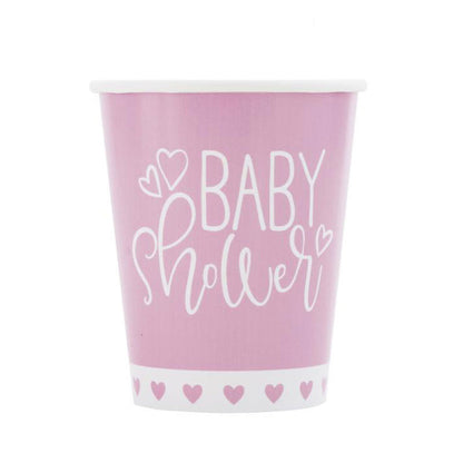 8 Gobelets bleus 27 cl - Baby Shower - Par 24 Roses ou bleus