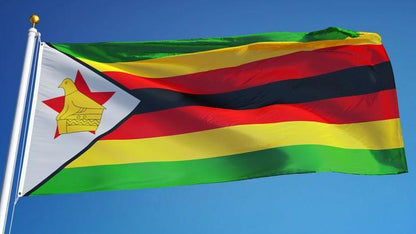 Drapeau Zimbabwe 90 x 150 cm / 2 œillets
