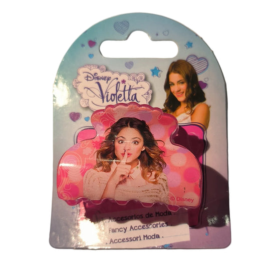 Pince à cheveux rose Violetta pour enfant