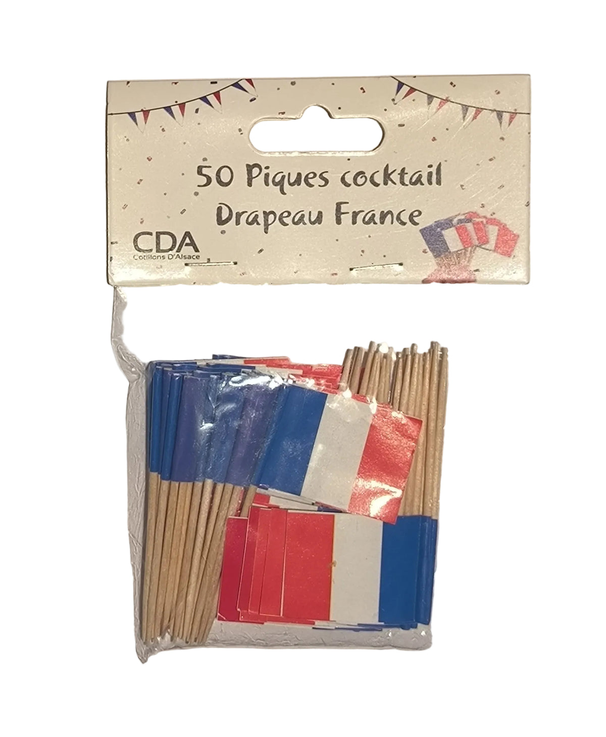 50 Piques Cocktail Drapeau France