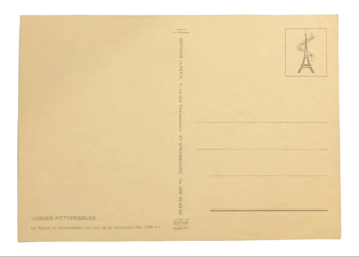 Carte postale vintage années 1980 – Col de la Schlucht, Vosges