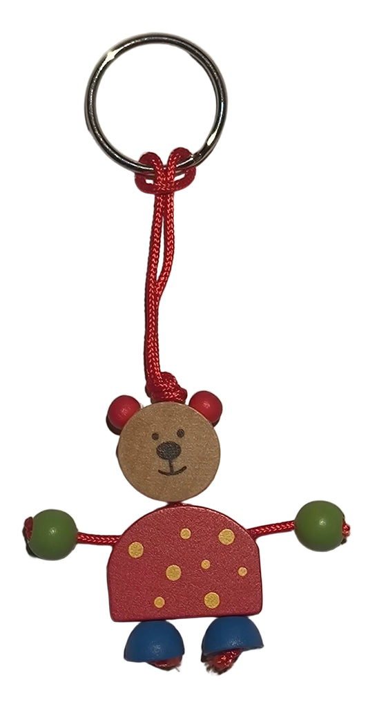 Porte-clés bonhomme en bois Out of the Blue – 11,5 cm