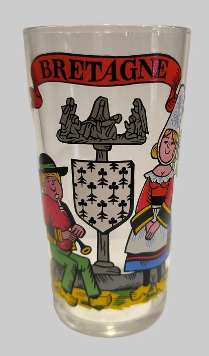 Verre de collection vintage – Région Bretagne