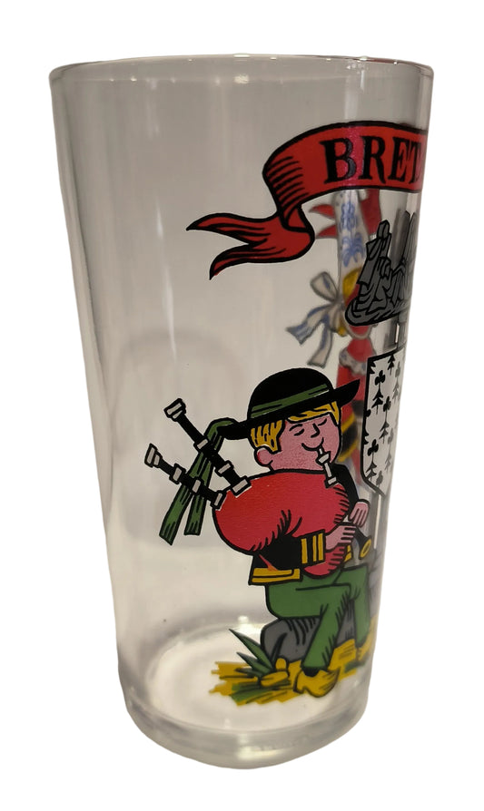 Verre de collection vintage – Région Bretagne