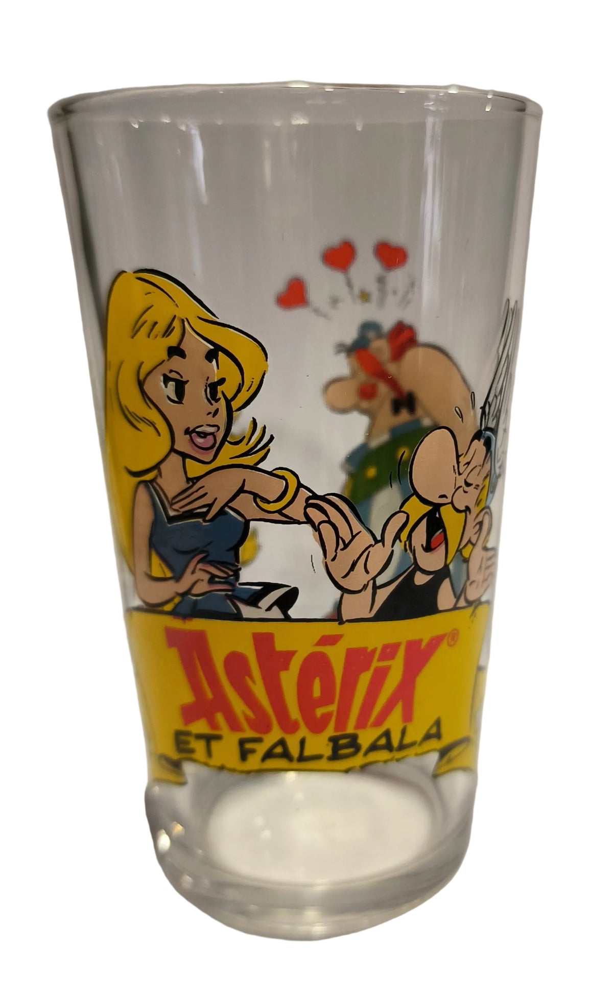 Verre à moutarde Amora Astérix et Falbala – Décor n° 2